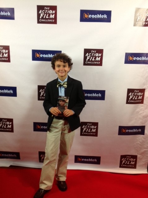 L.J. just loves to walk the red carpet and promote his film!