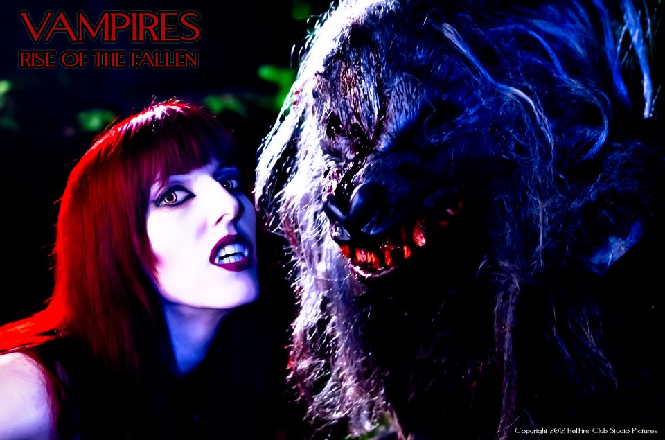 Scarlett and Wolf from Vampires: Rise of the Fallen ... publicity shot.