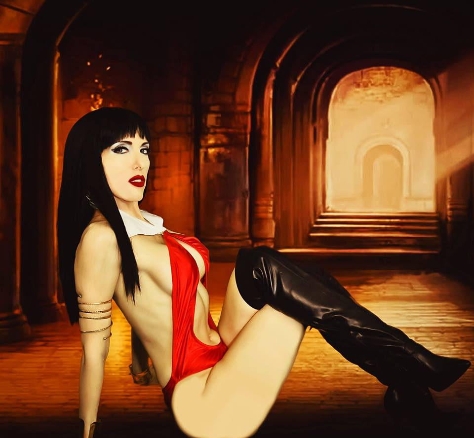 Vampirella Cosplay Photo Shoot as Vampirella