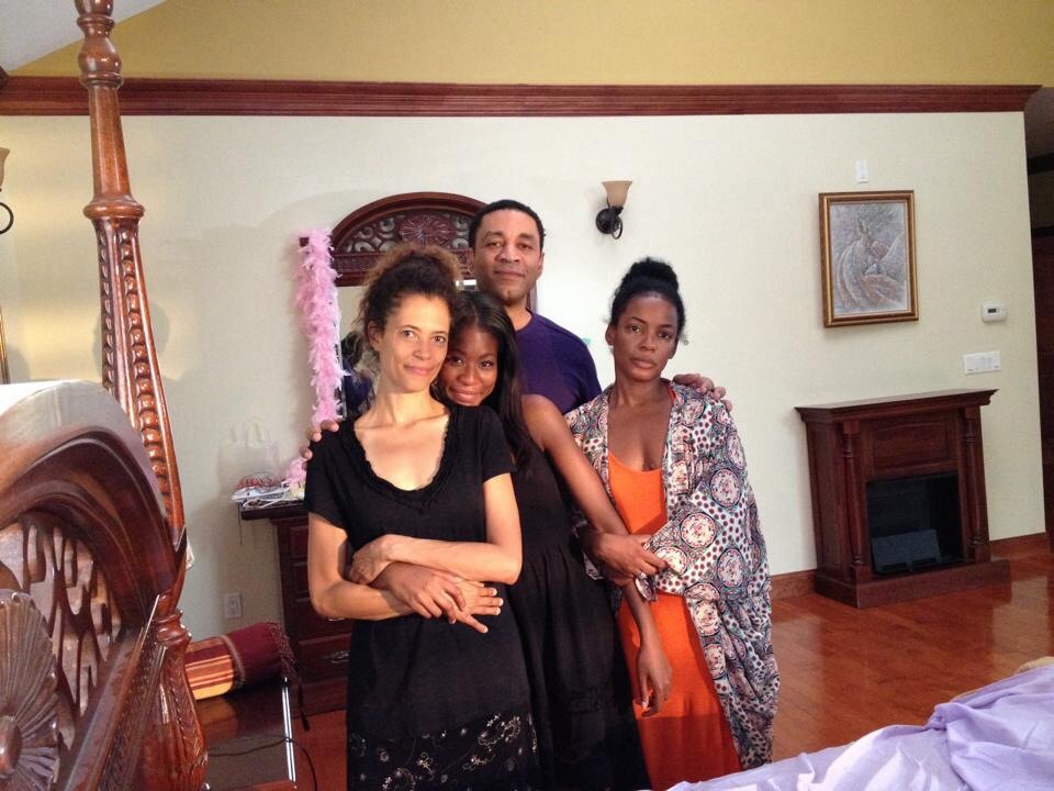 The Capulets from Romeo and Juliet in Harlem. (L-R) Erica Gimpel, Jasmine Carmichael, Harry Lennix, and Aunjanue Ellis