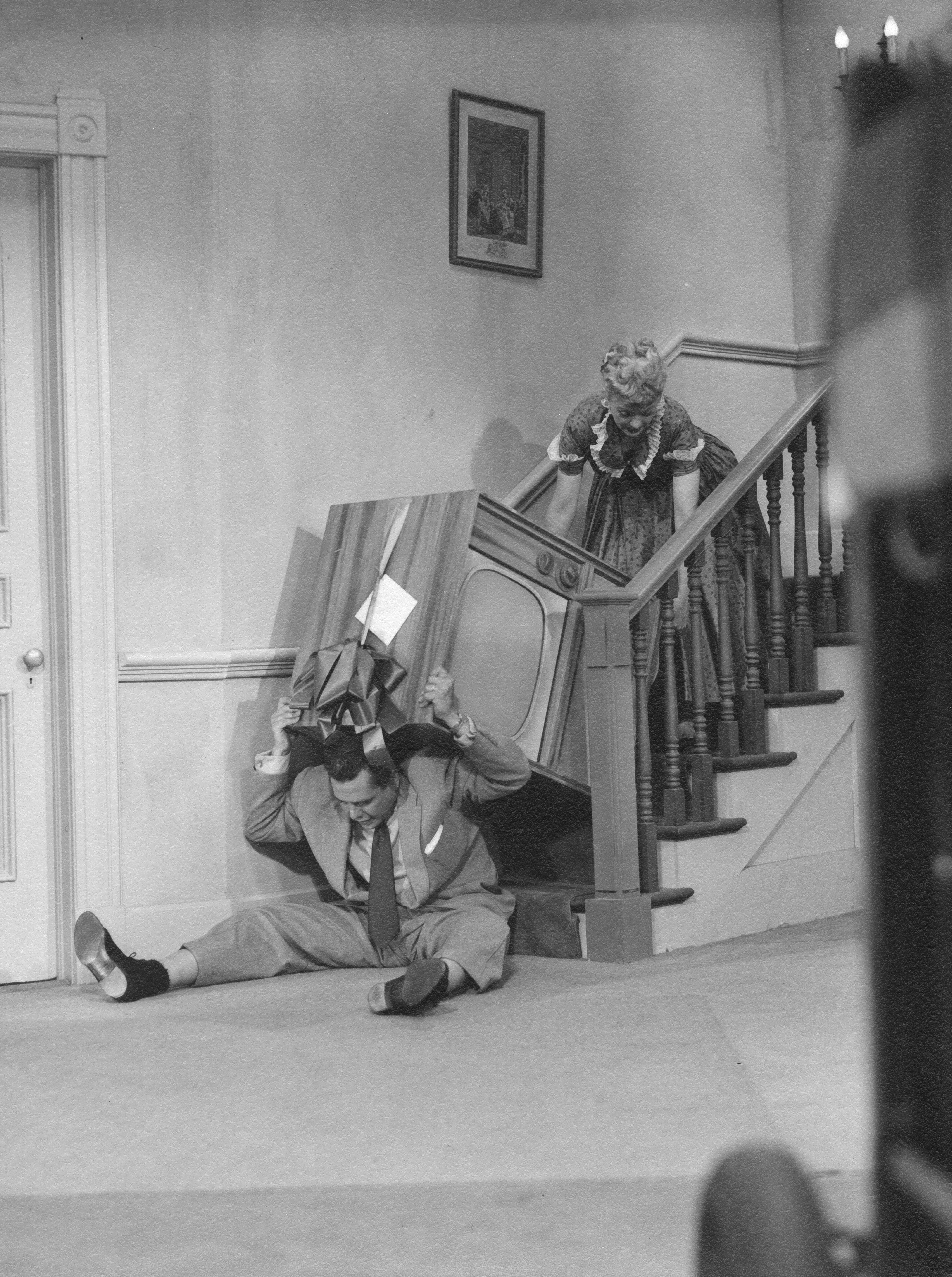 Still of Lucille Ball and Desi Arnaz Jr. in I Love Lucy (1951)