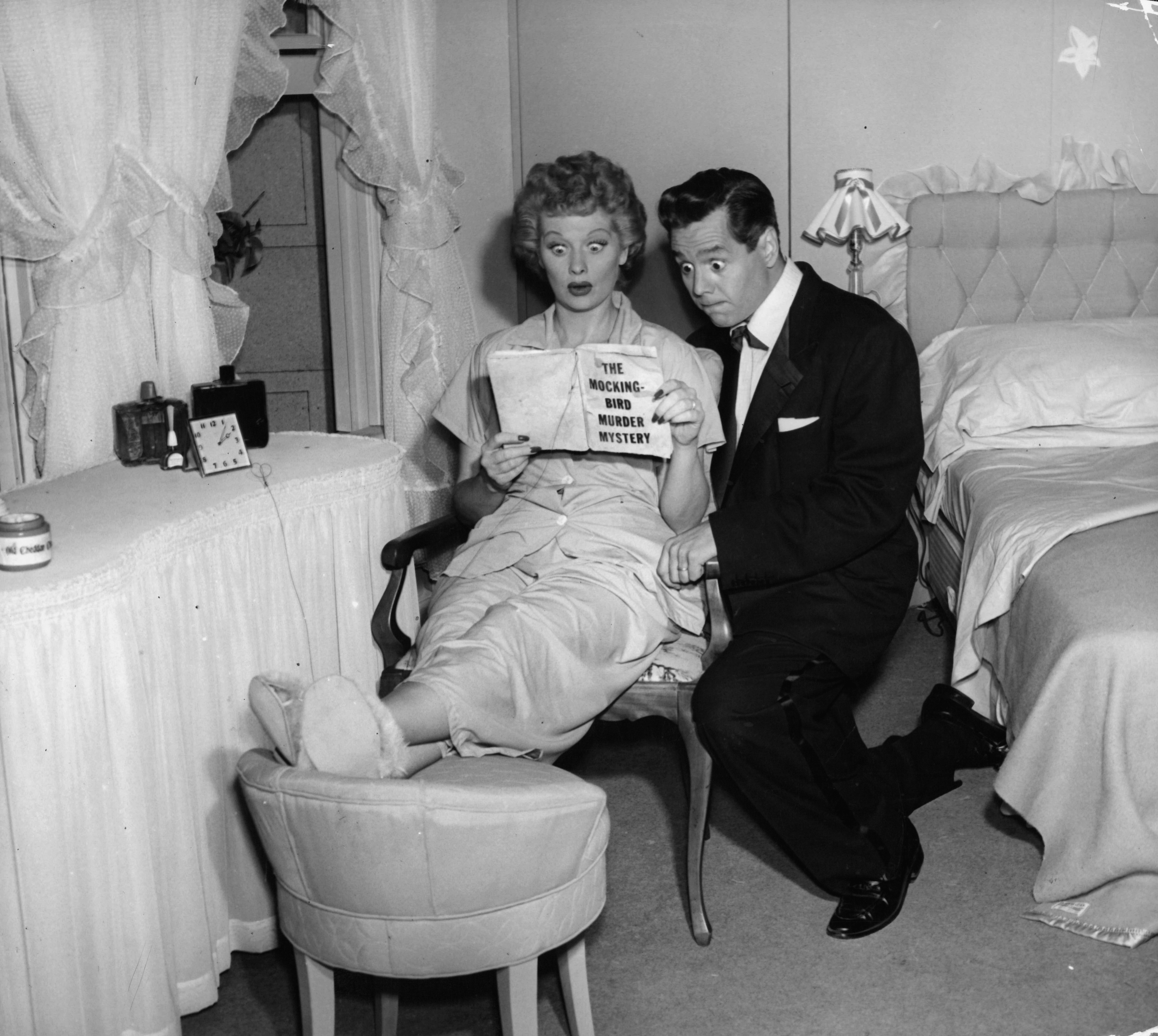 Still of Lucille Ball and Desi Arnaz Jr. in I Love Lucy (1951)