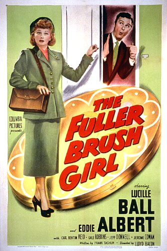 Eddie Albert and Lucille Ball in The Fuller Brush Girl (1950)