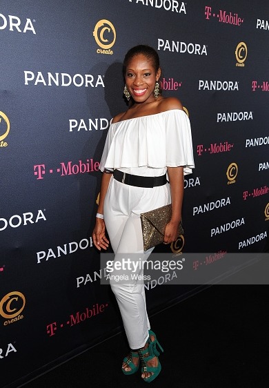 Actress Tysha Williams at the Pandora official Grammy after party with Dj lil Jon