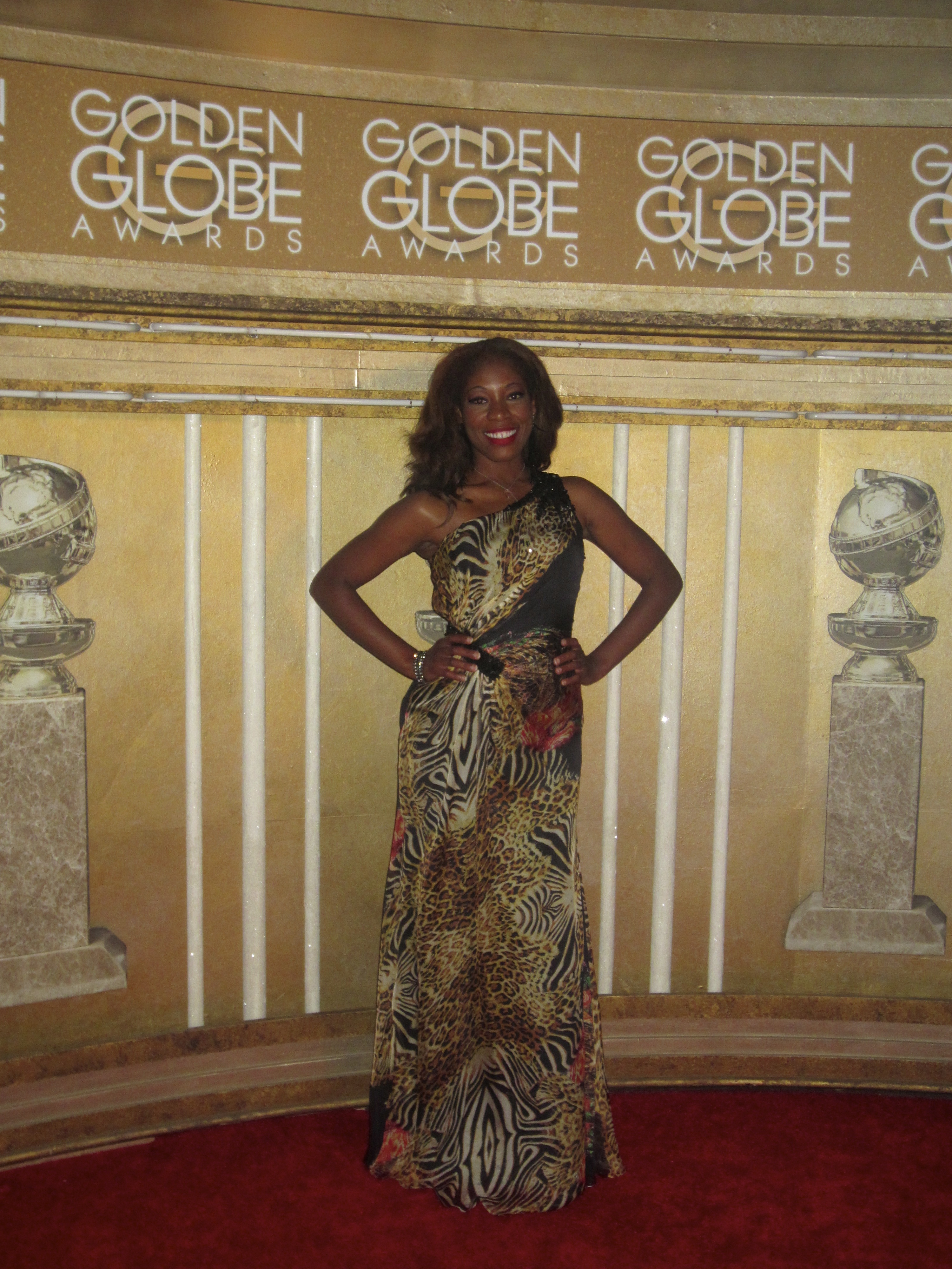 Actress Tysha Williams at the Golden Globe Awards