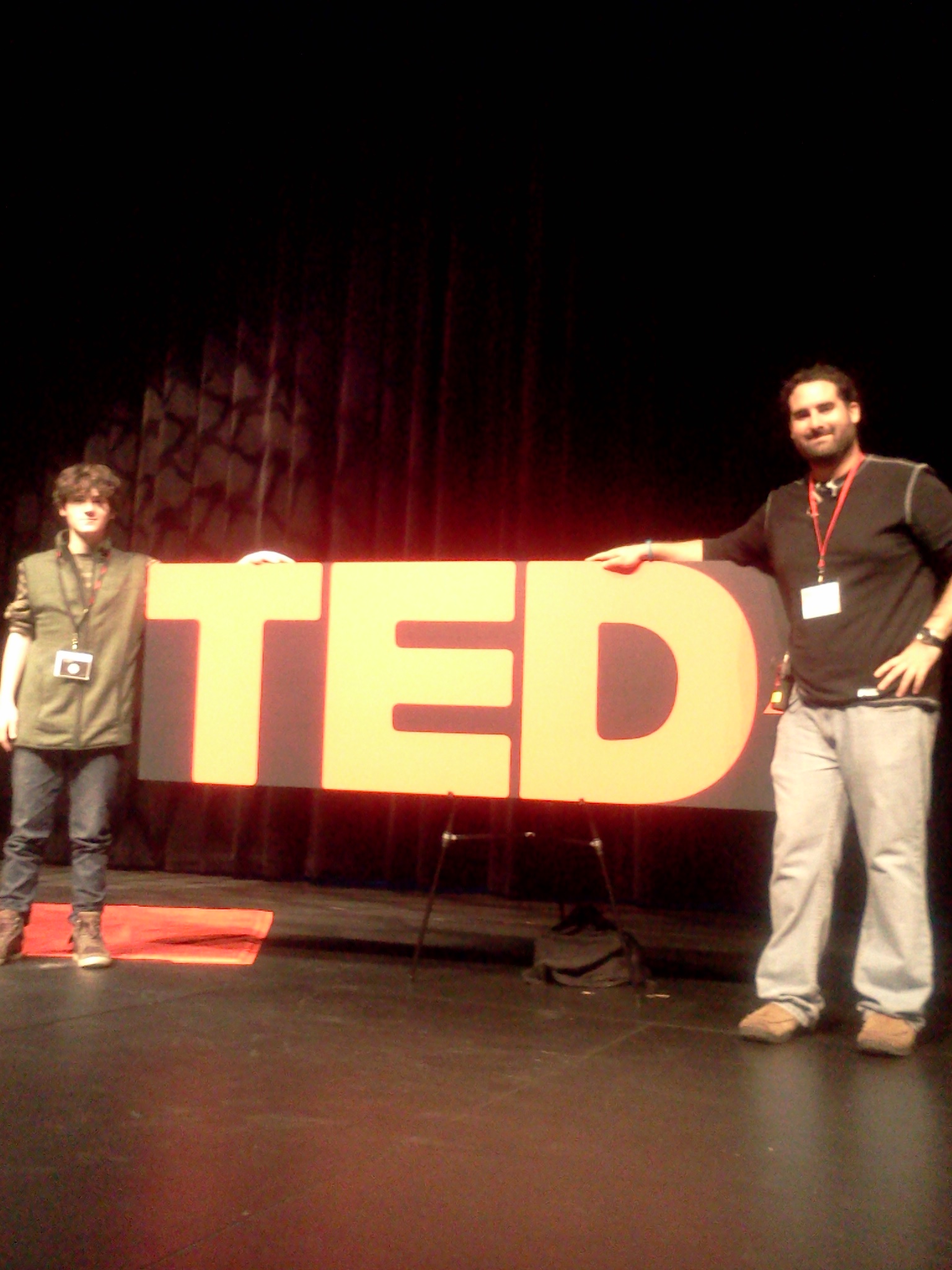 William Leon with Eric Espinosa (producer of TED event) at a TED event