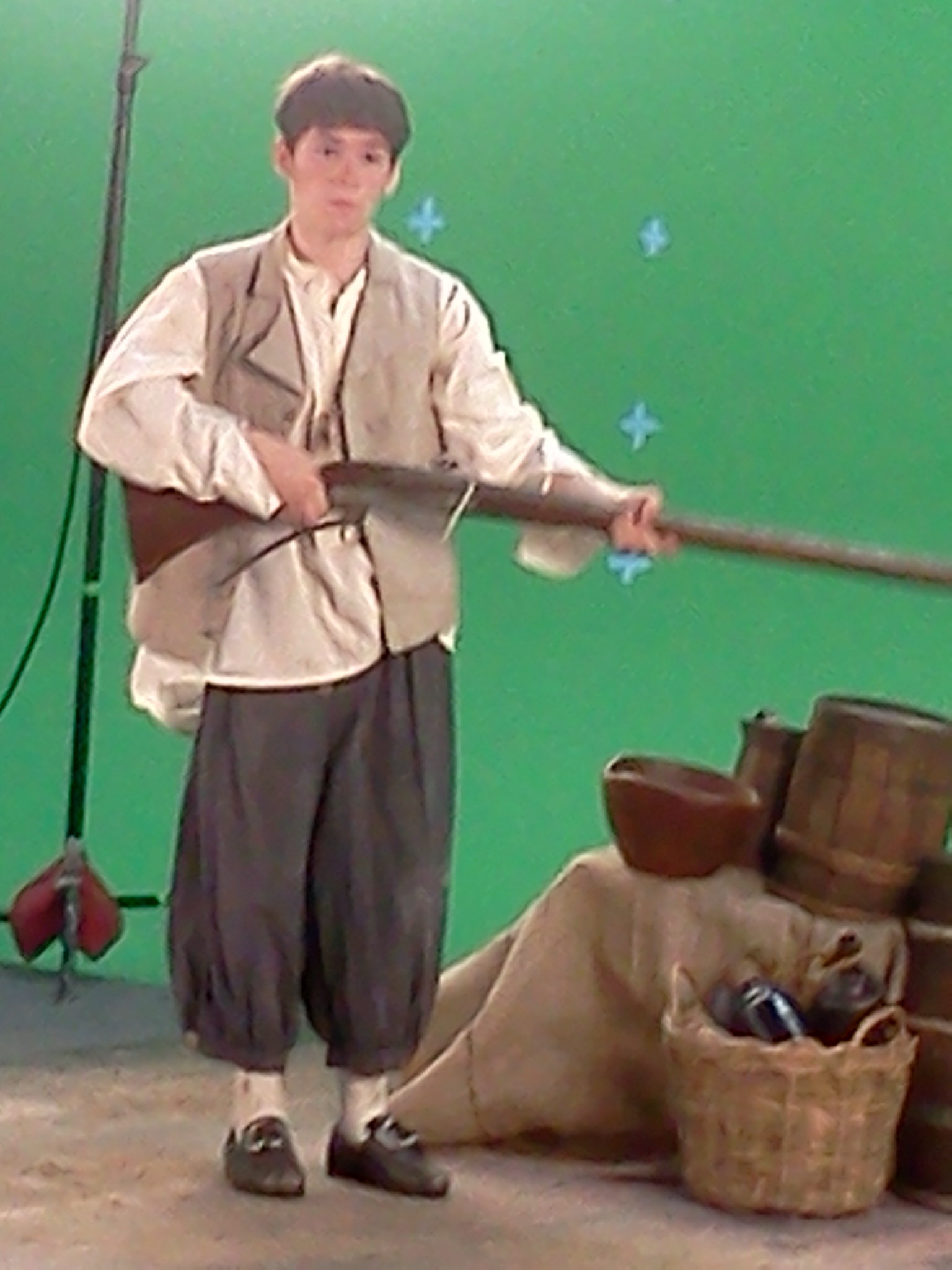 William Leon on the set of Perfecting History