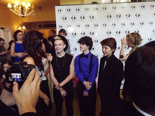 William Leon being interviewed on the Young Artist Awards Red Carpet. Nominated for best actor