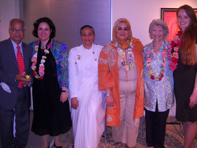 Dr. Waffa Al Saddick, former curator for Egyptian Museum, Sister Jenna, Zainab Al Suwaij,Madame Harriet Fulbright, Elizabeth Kucinich