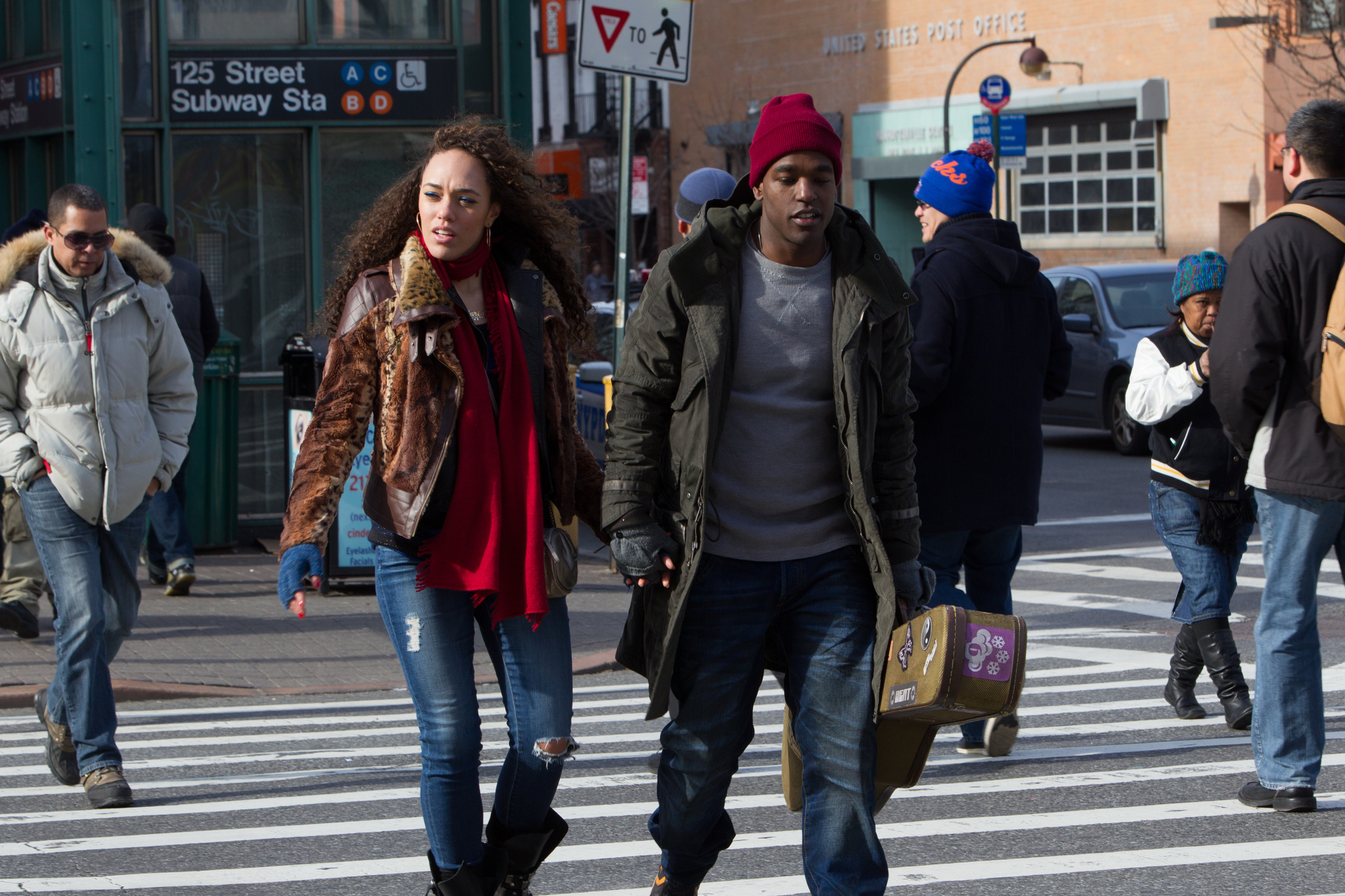 Still of Luke James and Grace Gibson in Black Nativity (2013)