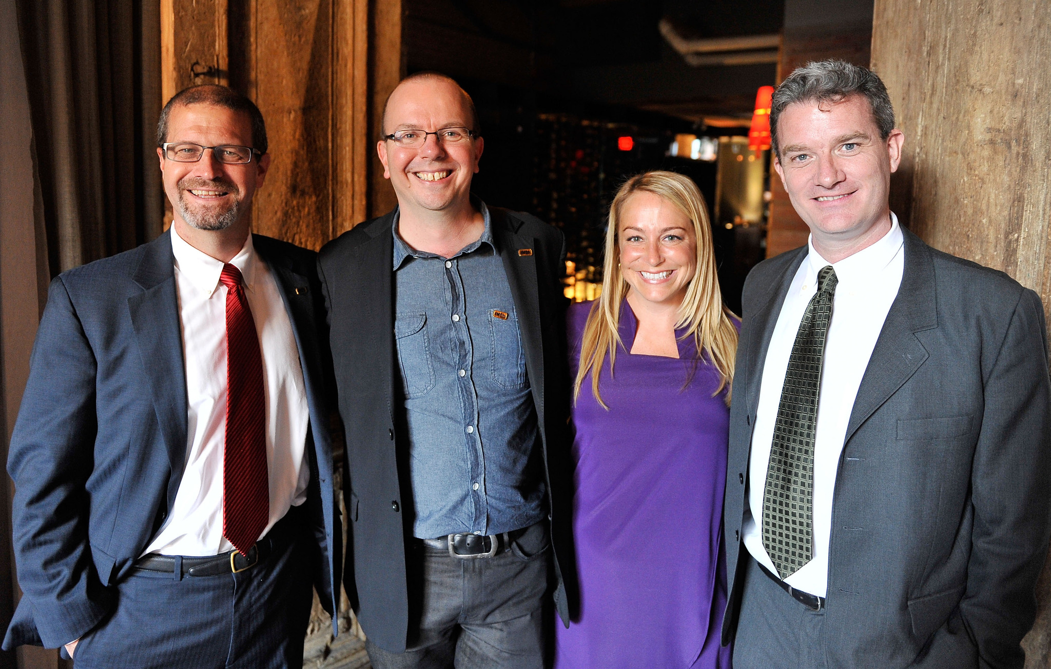 Keith Simanton, Col Needham, Emily Glassman and Christian Gaines of IMDb