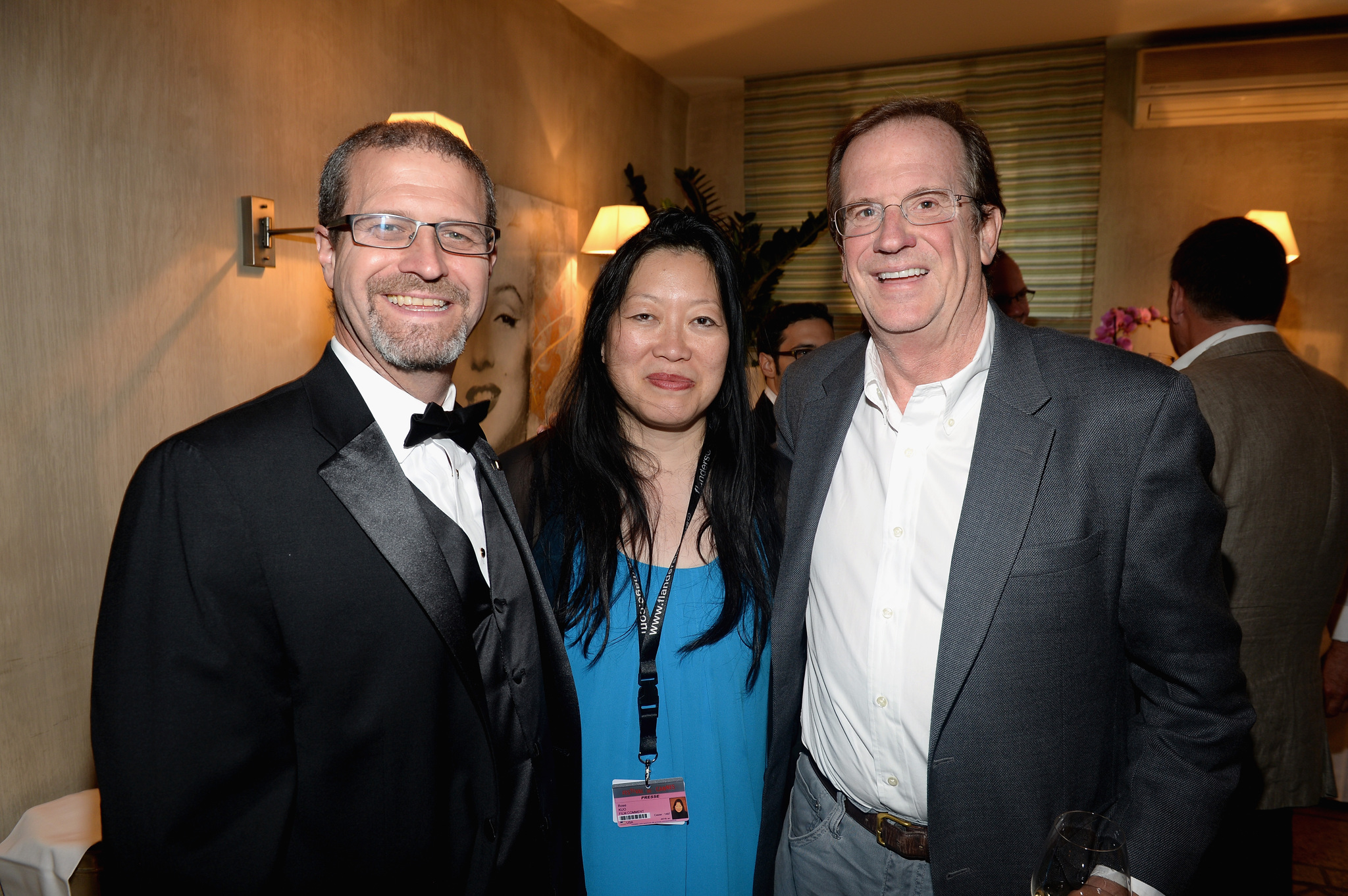 IMDb's Keith Simanton, Film Society of Lincoln Center's Rose Kuo and Deadline Hollywood's Peter Hammond attend the IMDB's 2013 Cannes Film Festival Dinner Party during the 66th Annual Cannes Film Festival at Restaurant Mantel on May 20, 2013 in Cannes, France.