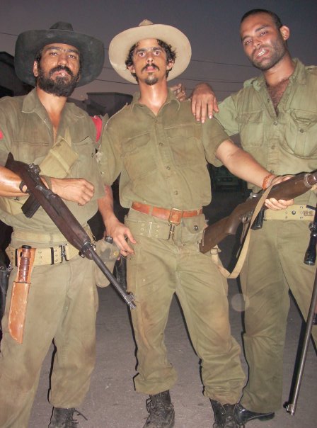 From left to right - Aurelio Lima, Juan Carlos Arvelo and Ricardo Alvarez Santiago- in the movie 