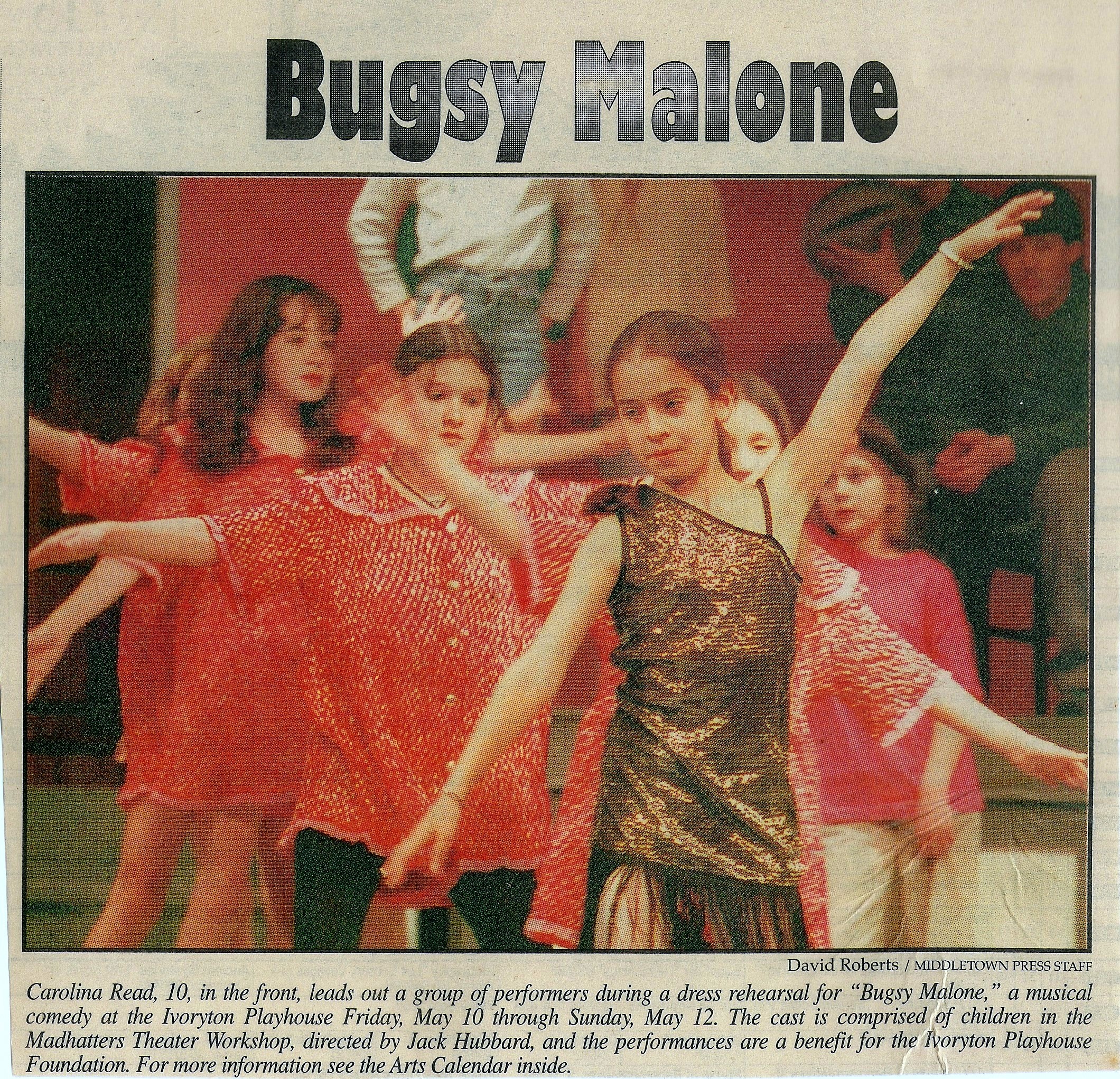 Carolina Santos Read as Velma in Bugsy Malone at the Ivoryton Playhouse in CT with Madhatters Children's Theatre