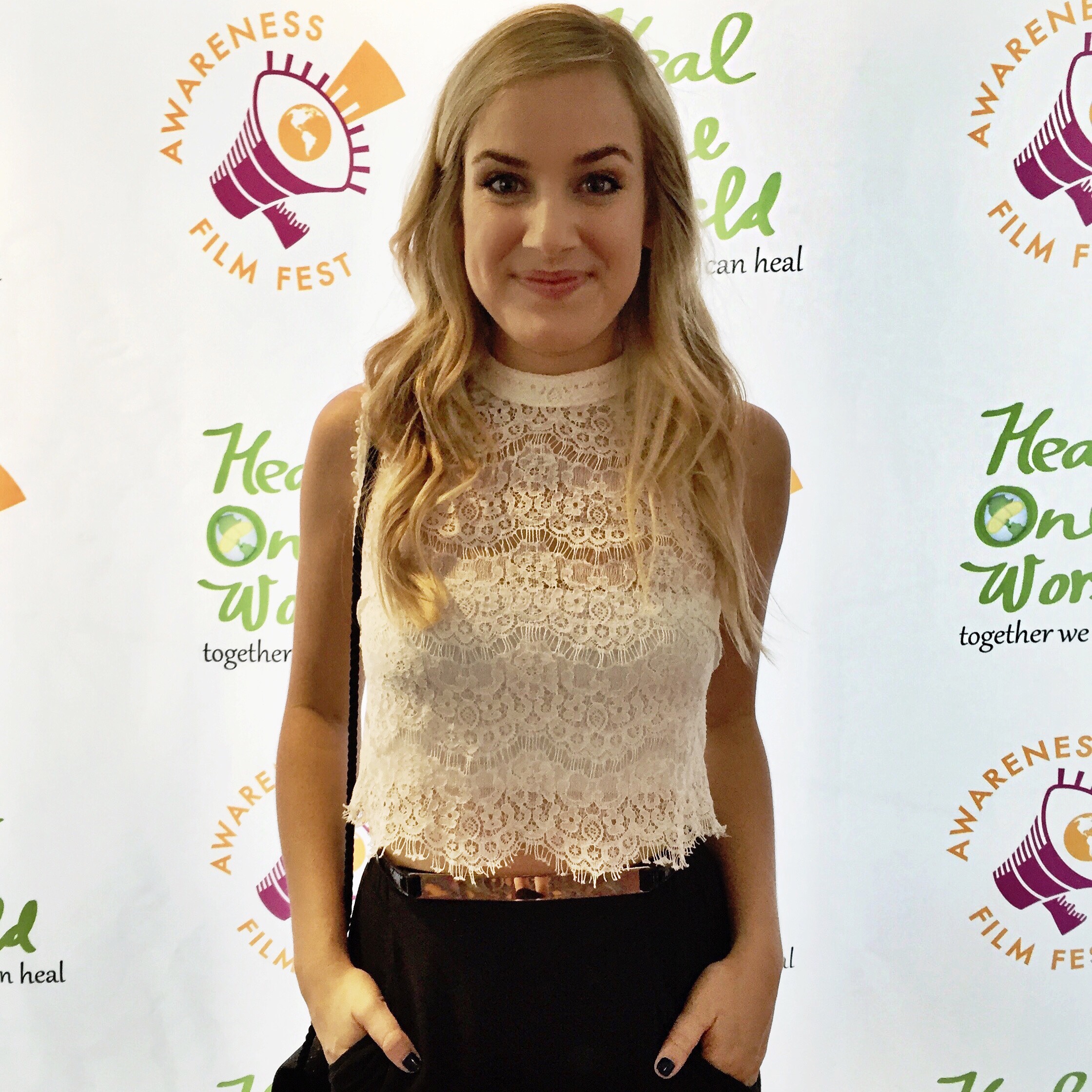 Christie McNab at the Awareness Film Festival for the LA premiere of Katie.