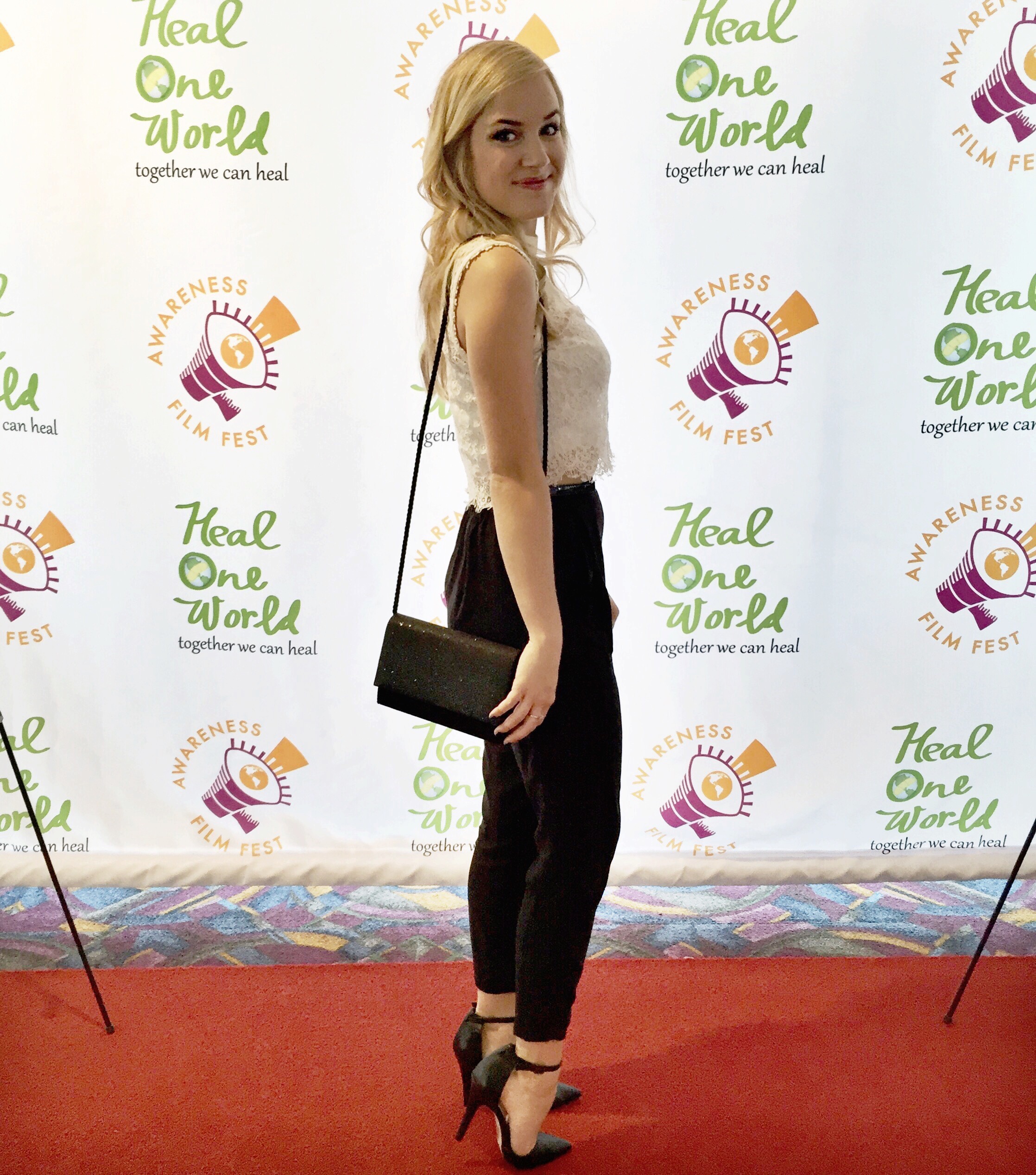 Christie McNab at the Awareness Film Festival for the LA premiere of Katie.