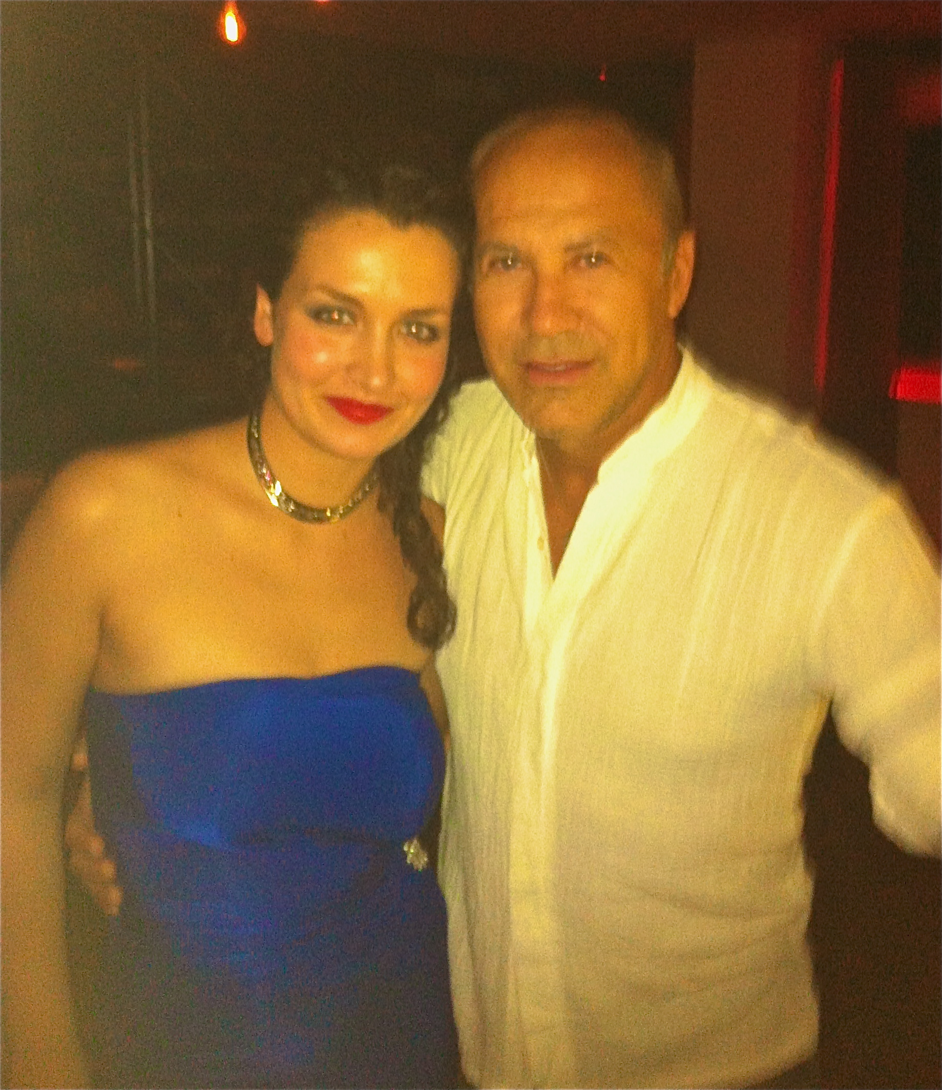 Deborah Dominguez and Héctor Noas at Event for La Gran Noche del Teatro with La Última Noche Opening and ParisTokyo Restaurant