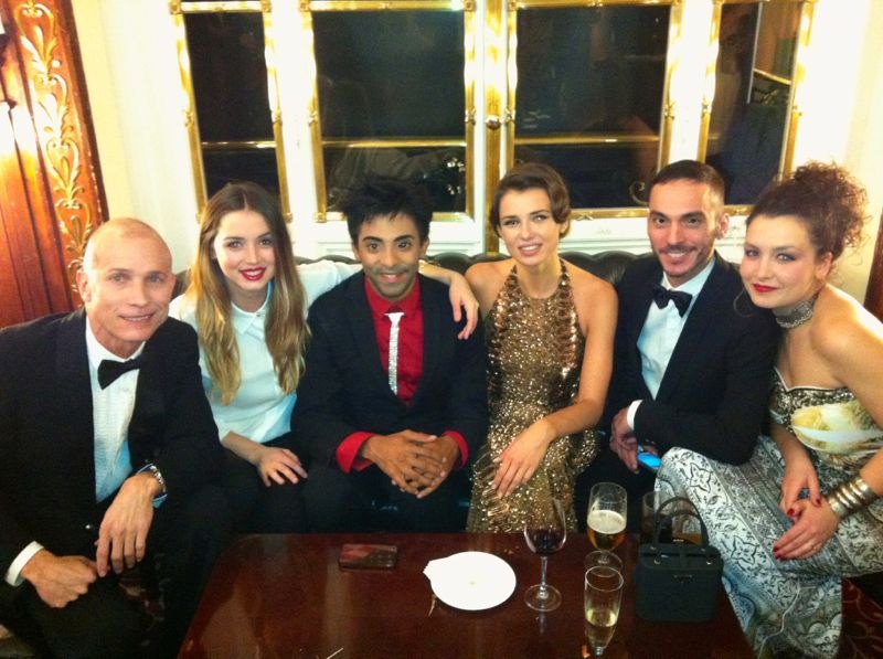 Peter Priede, Ana de Armas, Jazz Vila, Alexis Rojas and Deborah Dominguez at the Event for Goya Awards, 2013