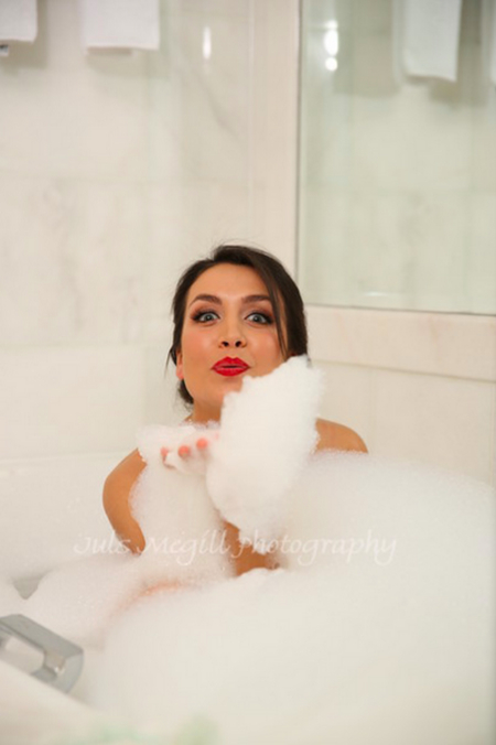 Still of Deborah Dominguez at the Sneak Peek Modeling Shoot for Gloss Salon in Beverly Hills, 2015