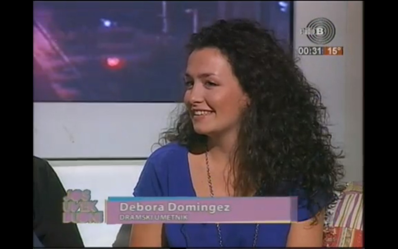 Still of Deborah Dominguez at Interview for Don Juan Opening, 2011 (Belgrado)