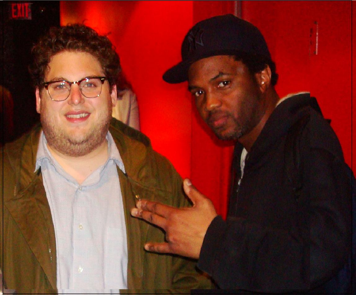 Jonah Hill and Dj Nino Carta at the Preview of The Sitter