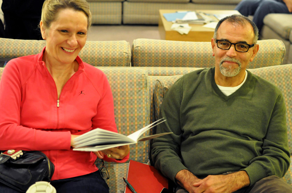 Sue Gerver and Al Saks backstage-Summer and Smoke, 2012