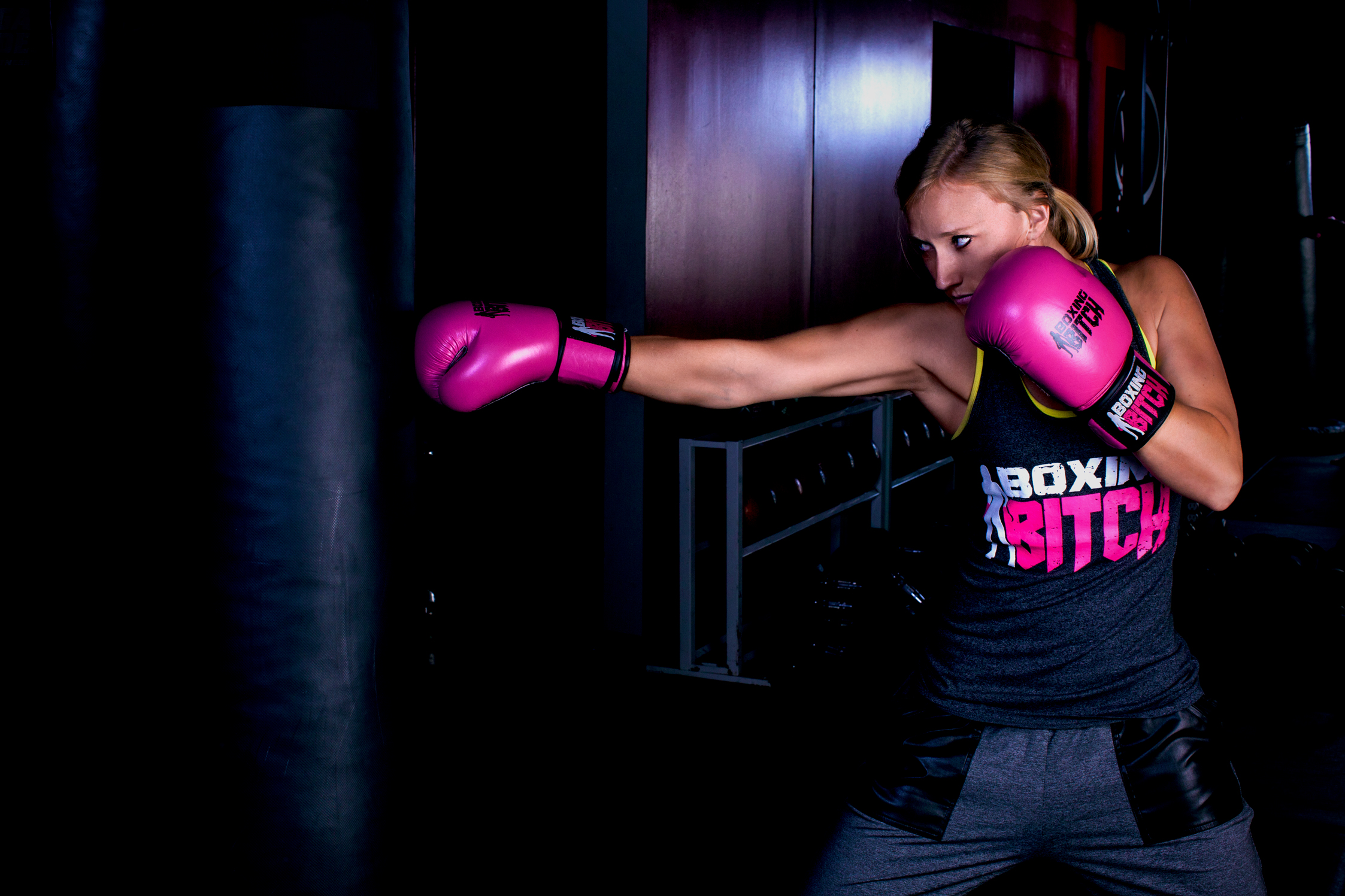 Katelyn Brooke representing Australia based Boxing Wear company 
