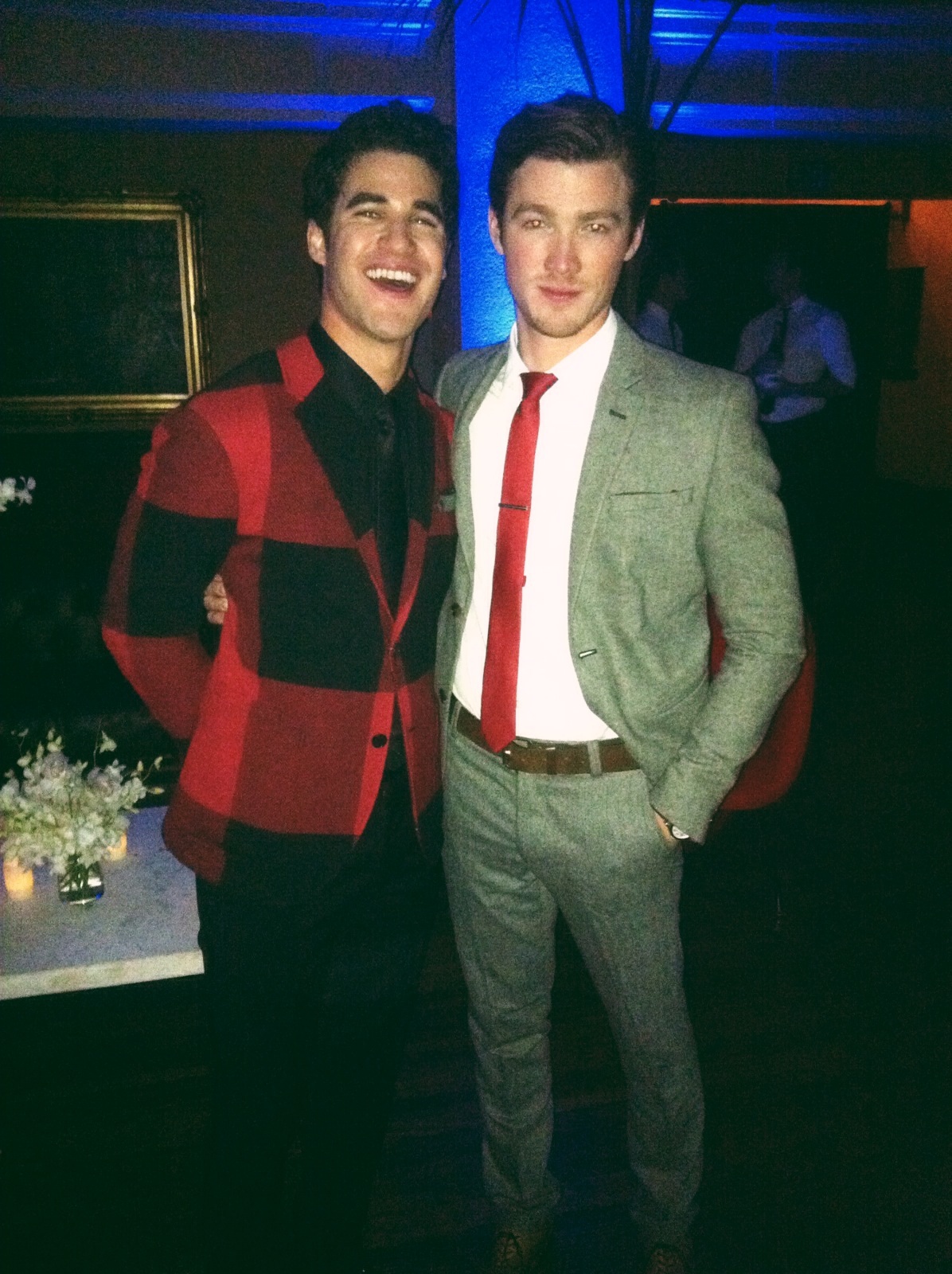 Jeremy Matthew Smith and Darren Criss at the GQ Men of the Year party - November 2013
