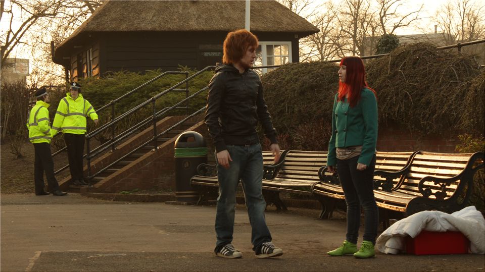 Rose with co-star Liam Harkins in a shot taken from 'Kinship'.