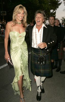 Rod Stewart and Penny Lancaster