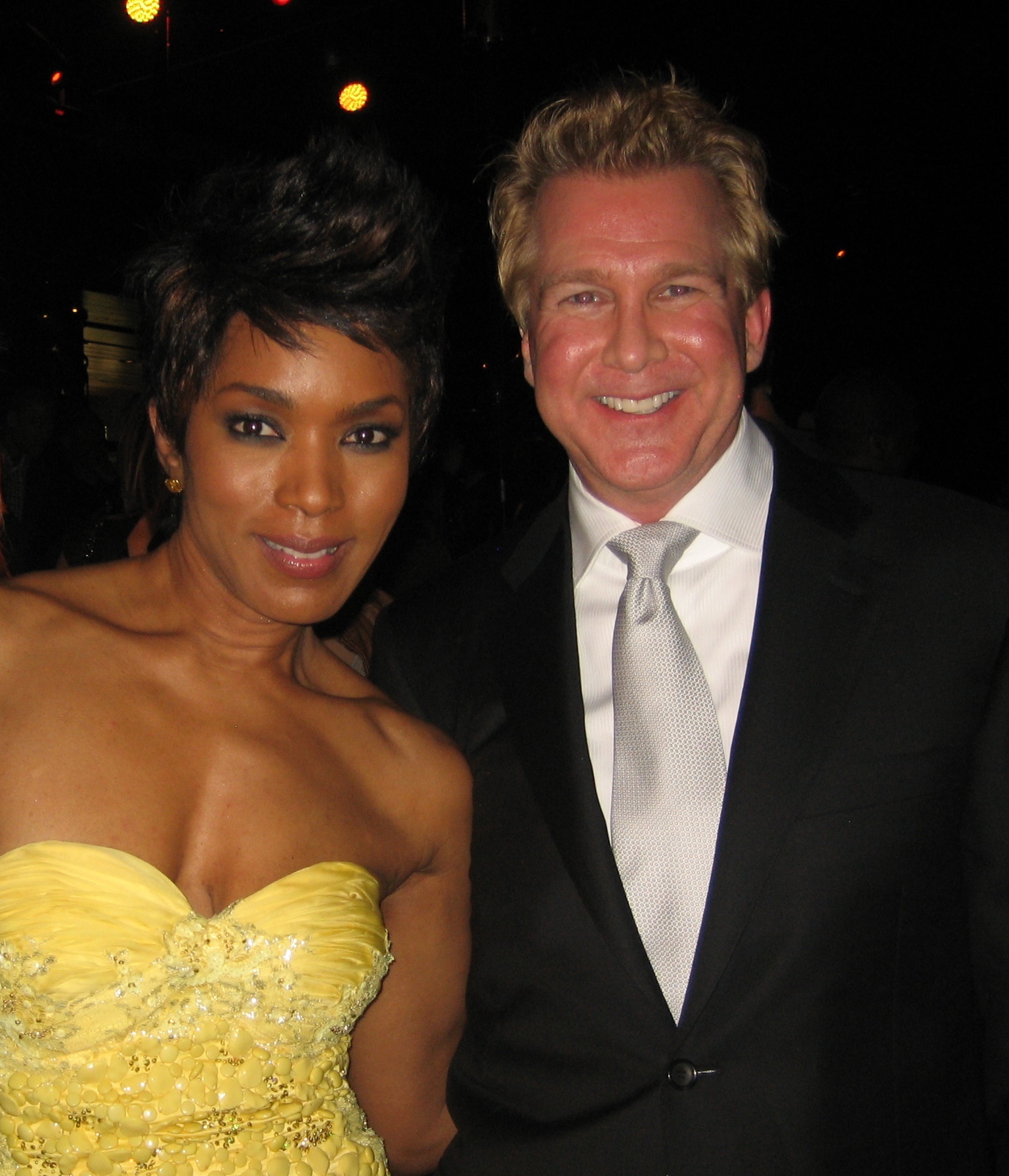Angela Bassett and Creighton Rothenberger at Olympus Has Fallen premiere - ArcLight Cinemas Cinerama Dome on March 18, 2013 in Hollywood, California.