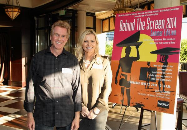 Creighton Rothenberger and Katrin Benedikt at WGA Behind The Screen Summer Event (2014)