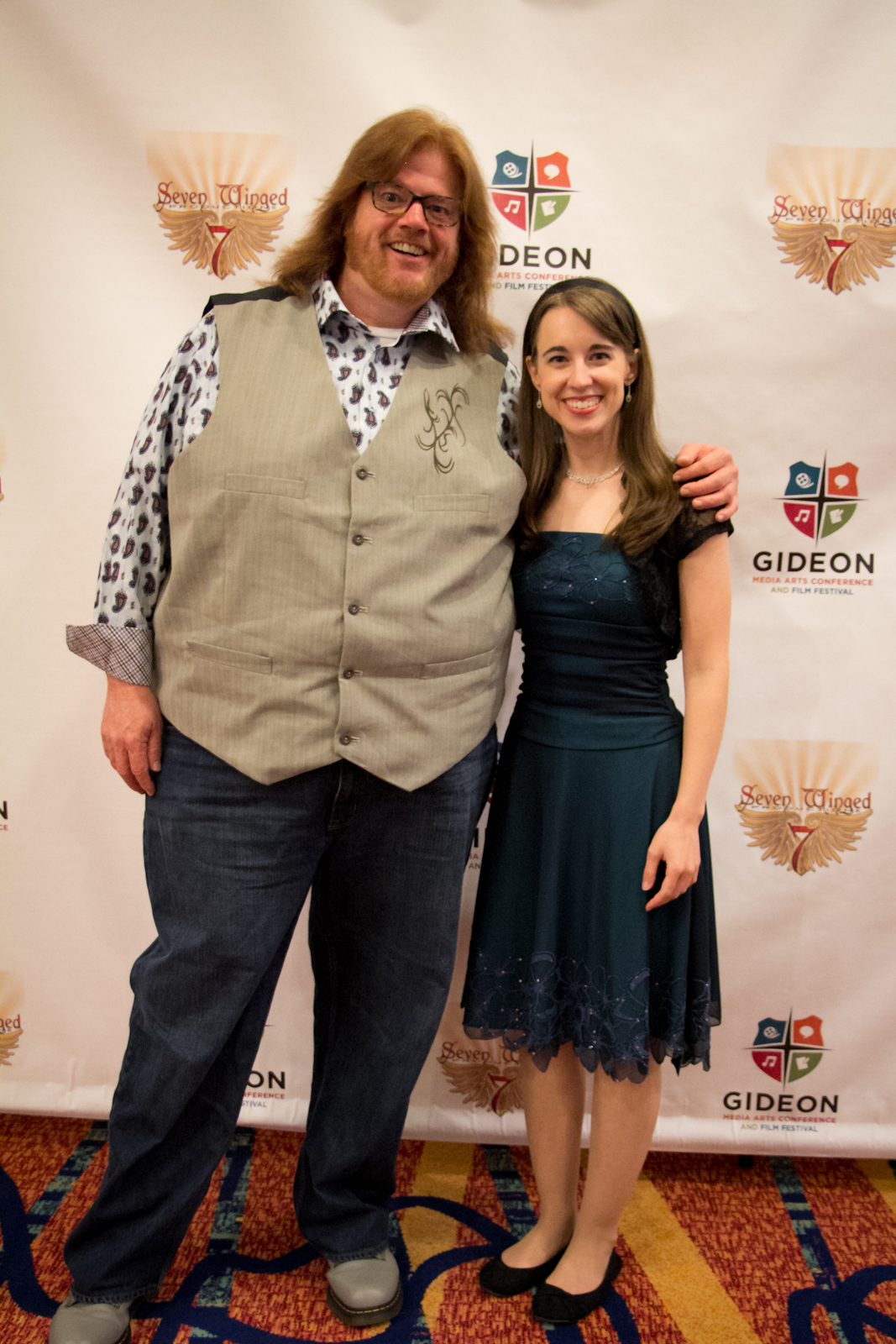 Stacey Bradshaw with actor/writer/comedian Torry Martin at the Gideon Media Arts Conference and Film Festival.