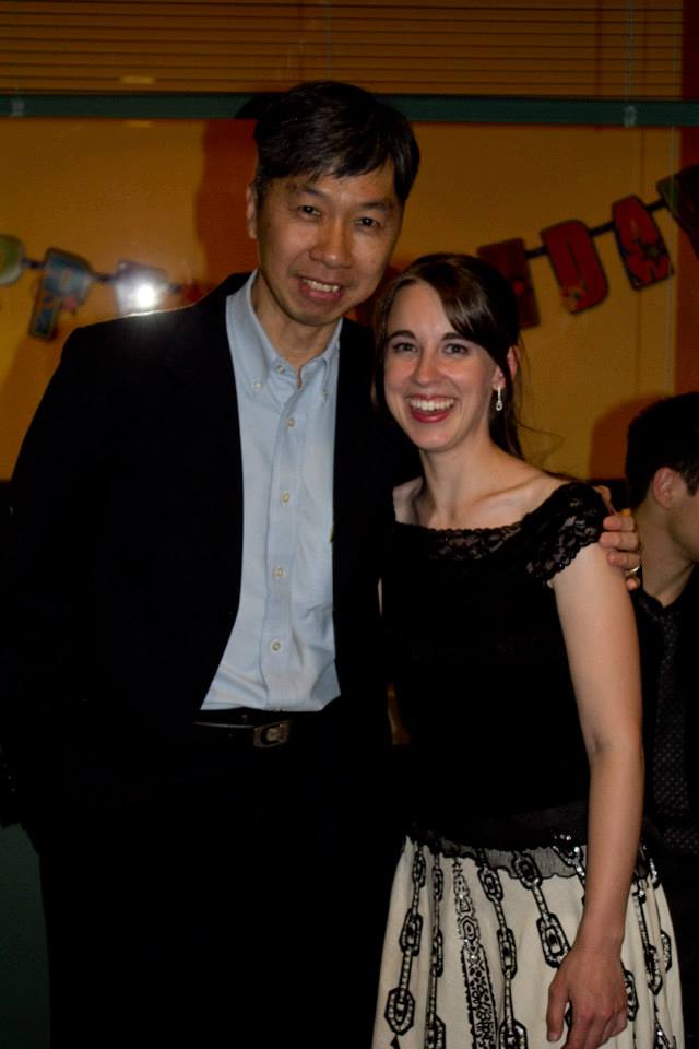 Director Donald Leow with Stacey Bradshaw at a screening of Touched by Grace