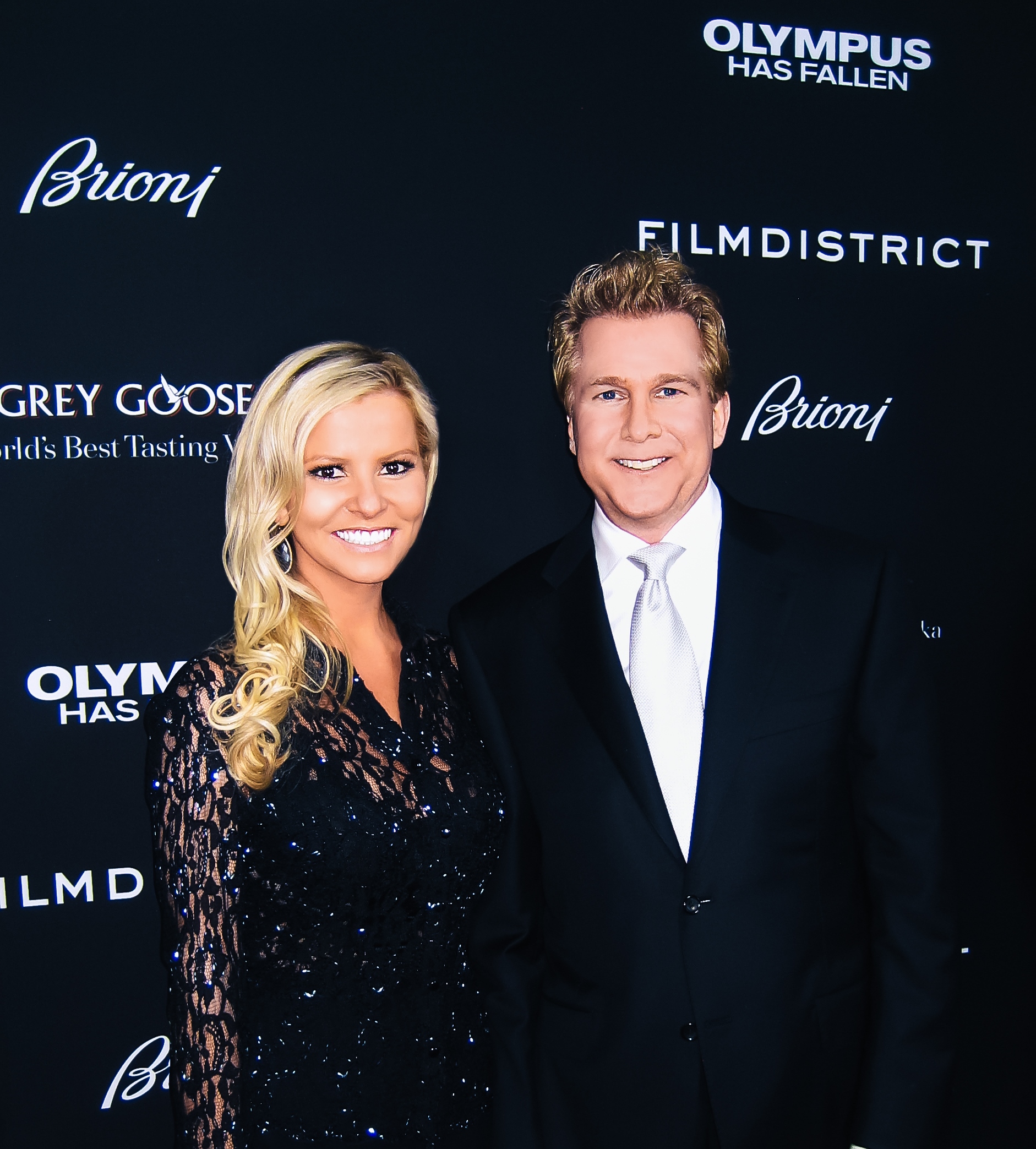 Katrin Benedikt and Creighton Rothenberger at the Olympus Has Fallen premiere - ArcLight Cinemas Cinerama Dome on March 18, 2013 in Hollywood, CA.