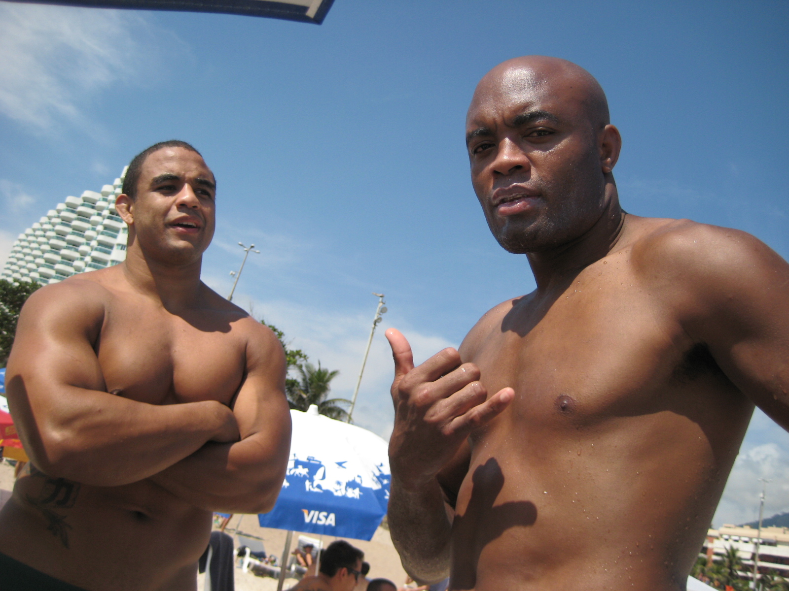 In Brazil with Anderson Silva for the UFC