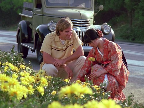 Still of Scott Bakula and Leila Lee Olsen in Quantum Leap (1989)