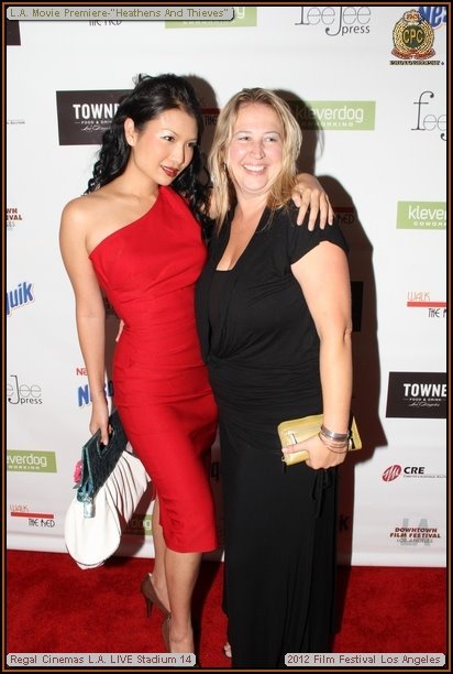 Downtown LA film festival, Gwendoline Yeo and Director Meghan Peterson 