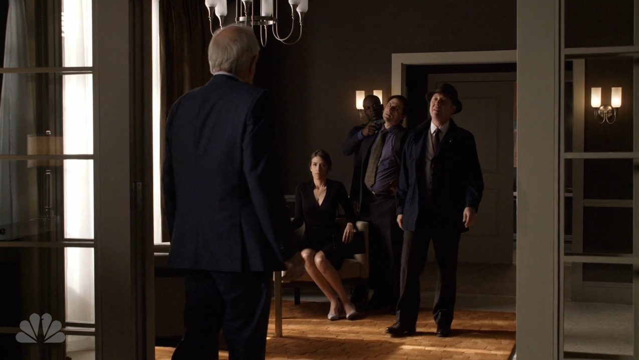 Still of James A. Stephens, Haley Rawson, Hisham Tawfiq and James Spader in Quon Zhang (No. 87) and The Blacklist