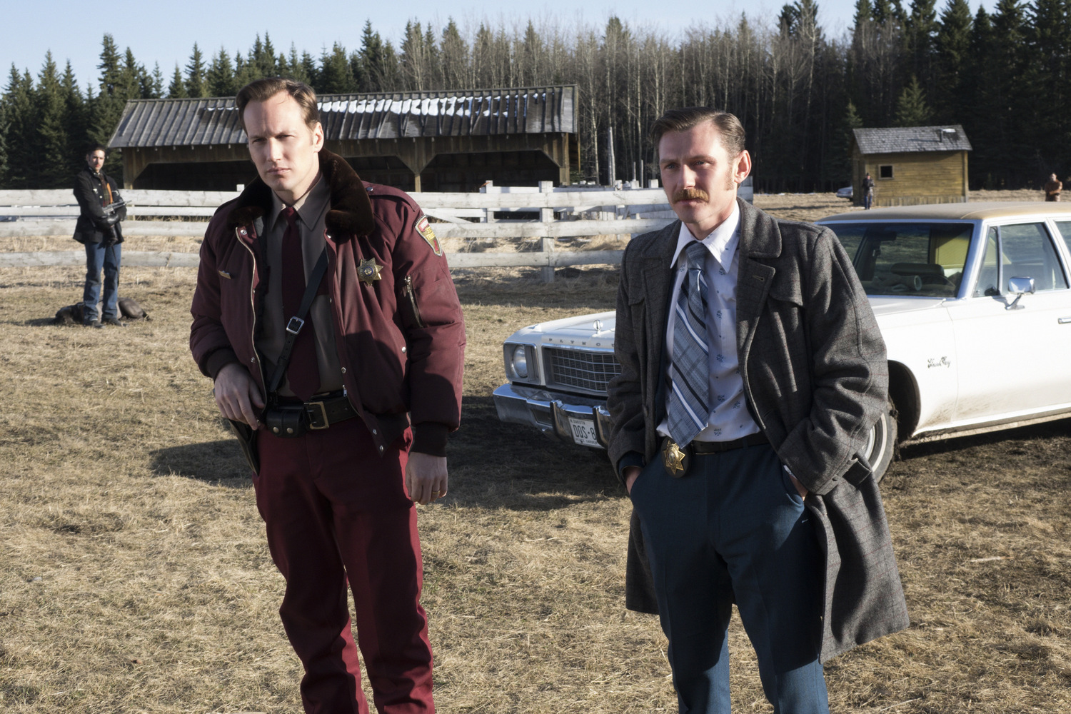 Still of Patrick Wilson and Keir O'Donnell in Fargo (2014)