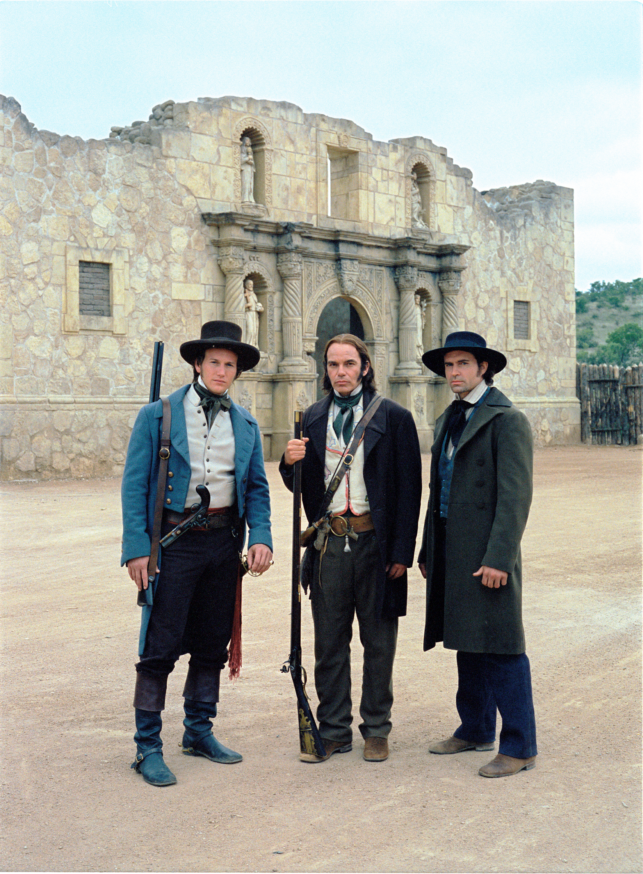 Still of Jason Patric, Billy Bob Thornton and Patrick Wilson in The Alamo (2004)