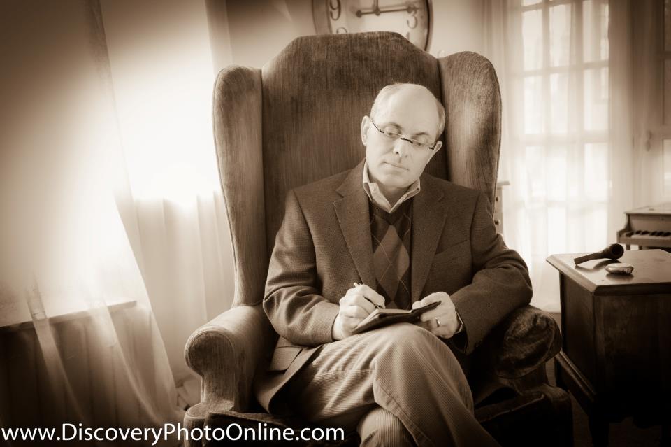 Joe Gallipoli as the psychiatrist Alasdair in Beautiful Sin  Production Still