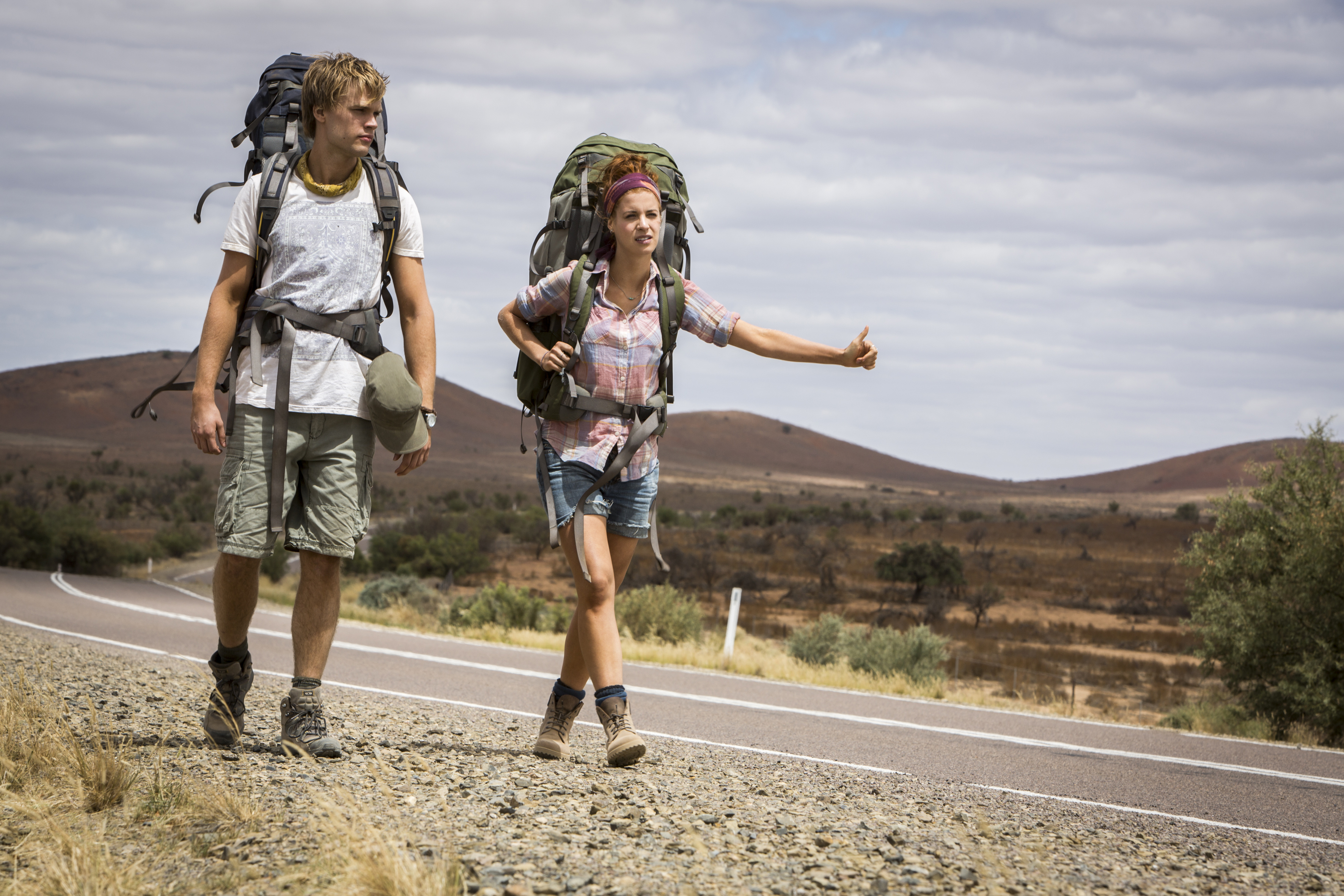 Still of Shannon Ashlyn and Philippe Klaus in Wolf Creek 2 (2013)