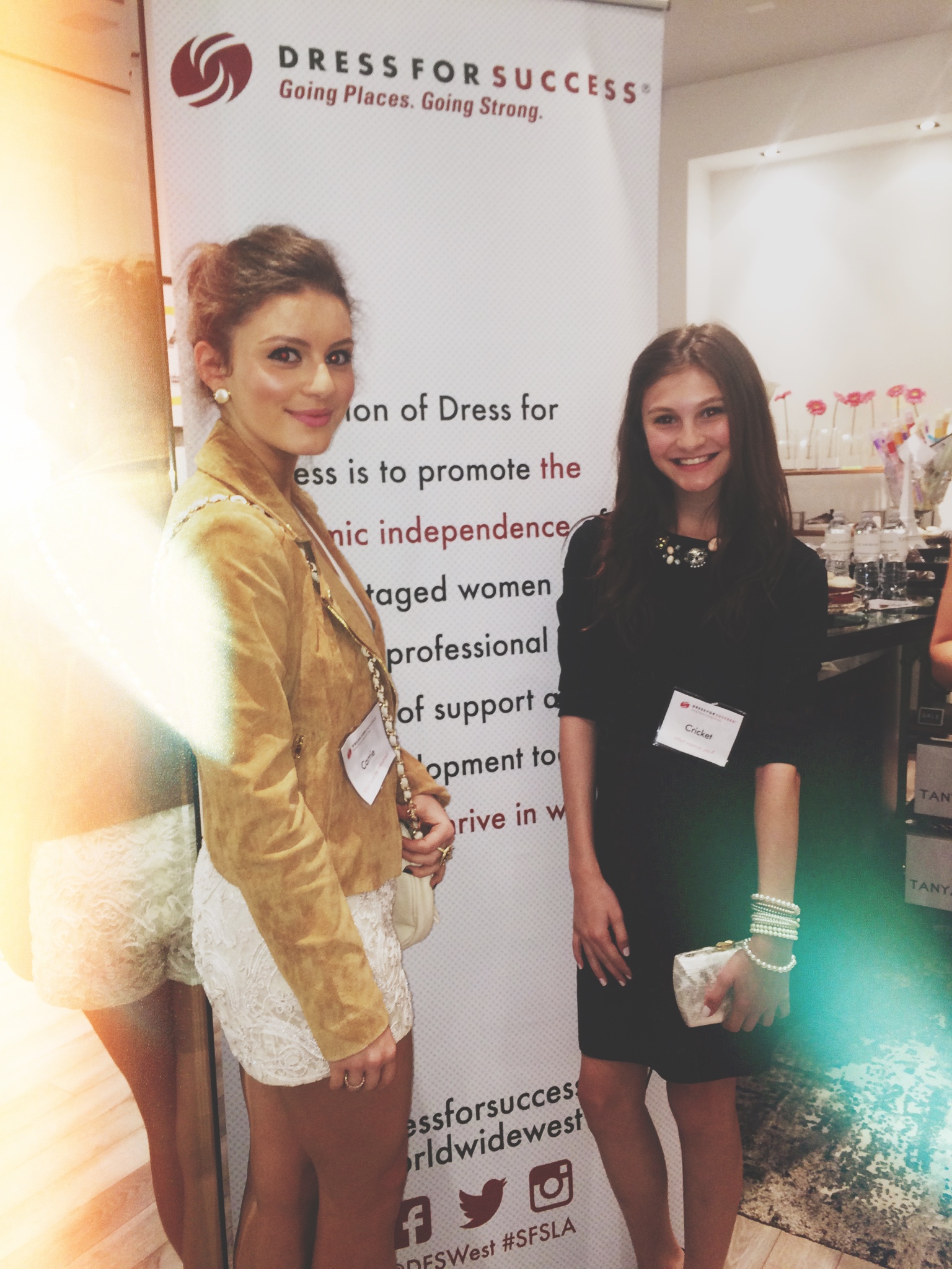 Carrie & Cricket Wampler at a 'Dress For Success Event'
