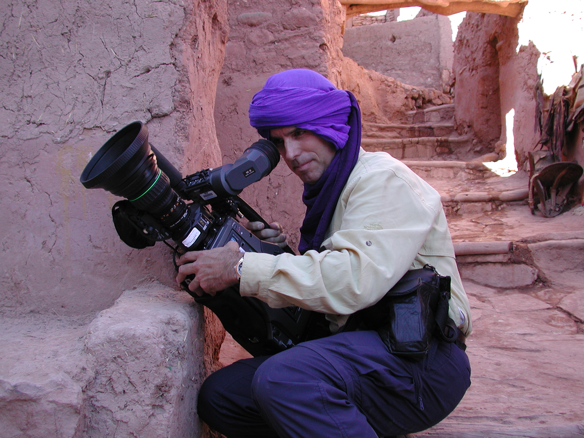 It's fun to fit in with the locals as much as possible. Morocco.