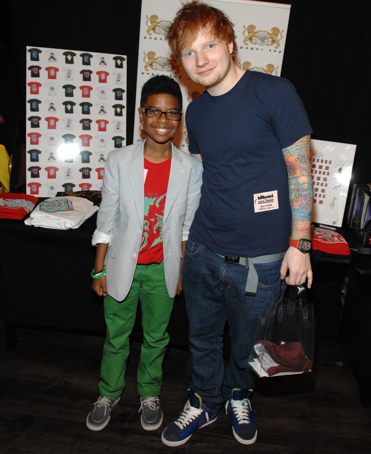 Santana Draper and singer-songwriter Ed Sheeran