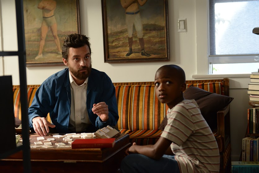 Still of Jake Johnson and Akinsola Aribo in The Pretty One (2013)