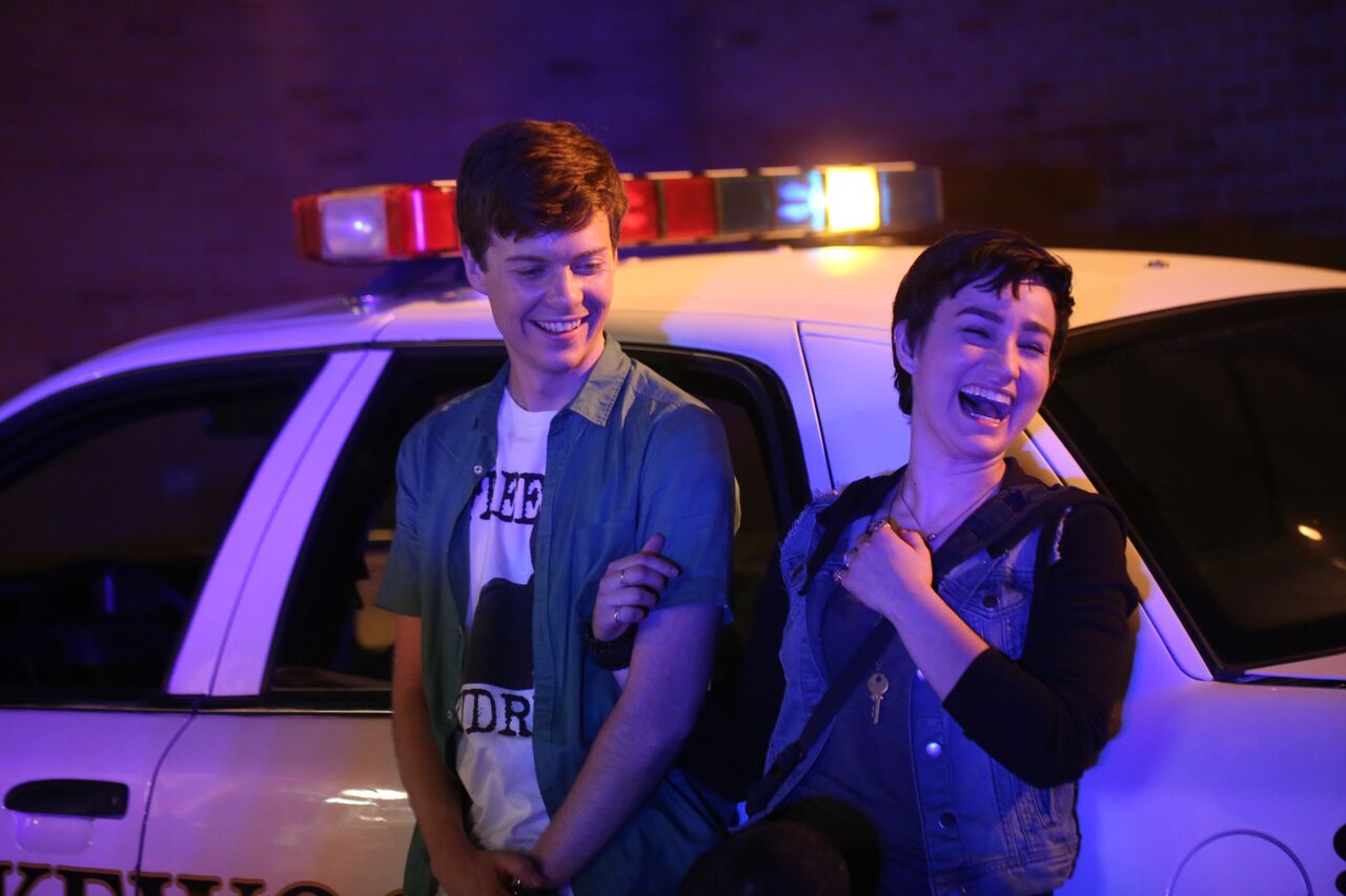 Still of Bex Taylor-Klaus and John Karna in Scream: The TV Series (2015)