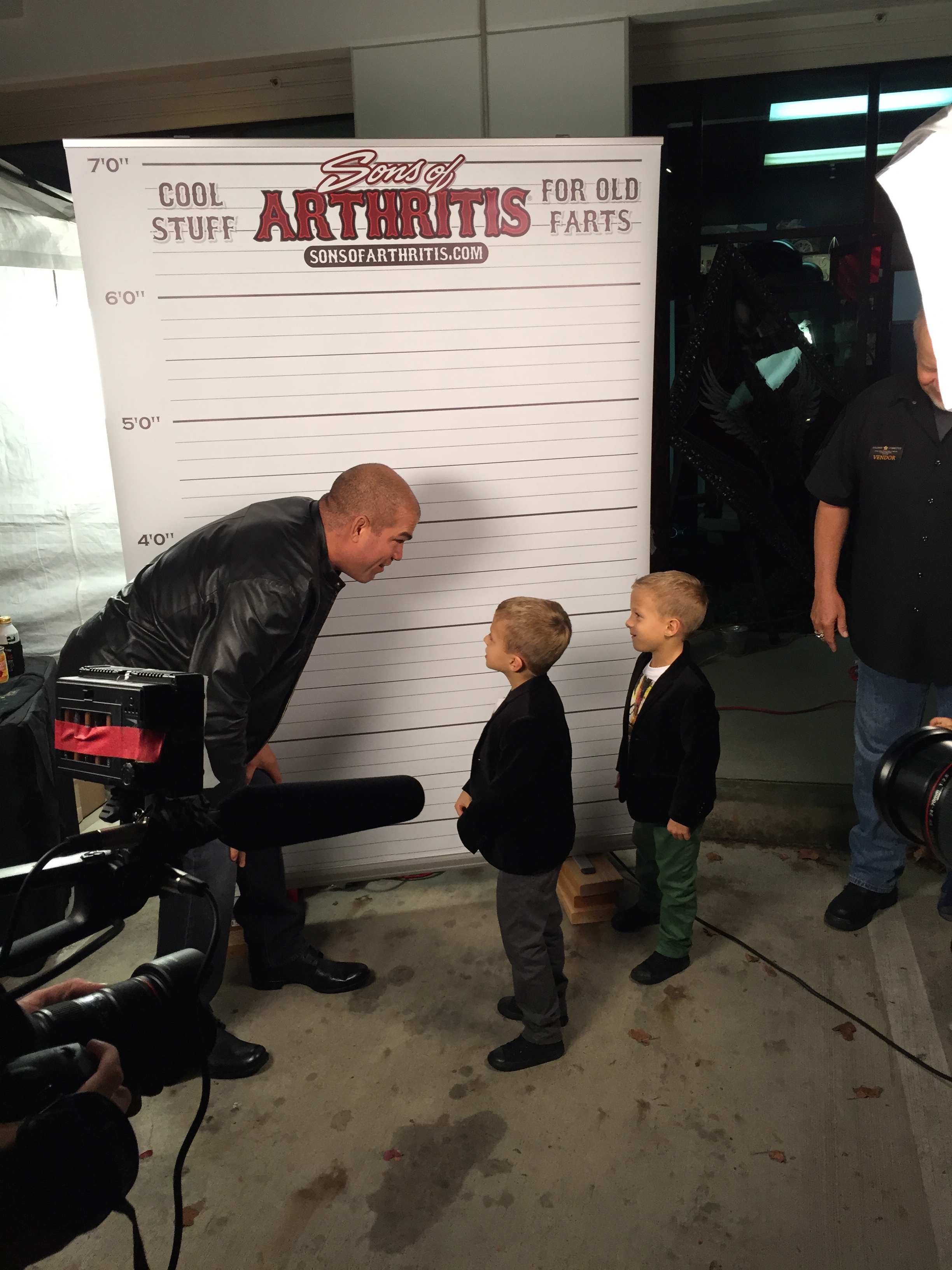 Evan Londo, Ryder Londo, and MMA Champion Tito Ortiz at SOA Finale Viewing Party 2014