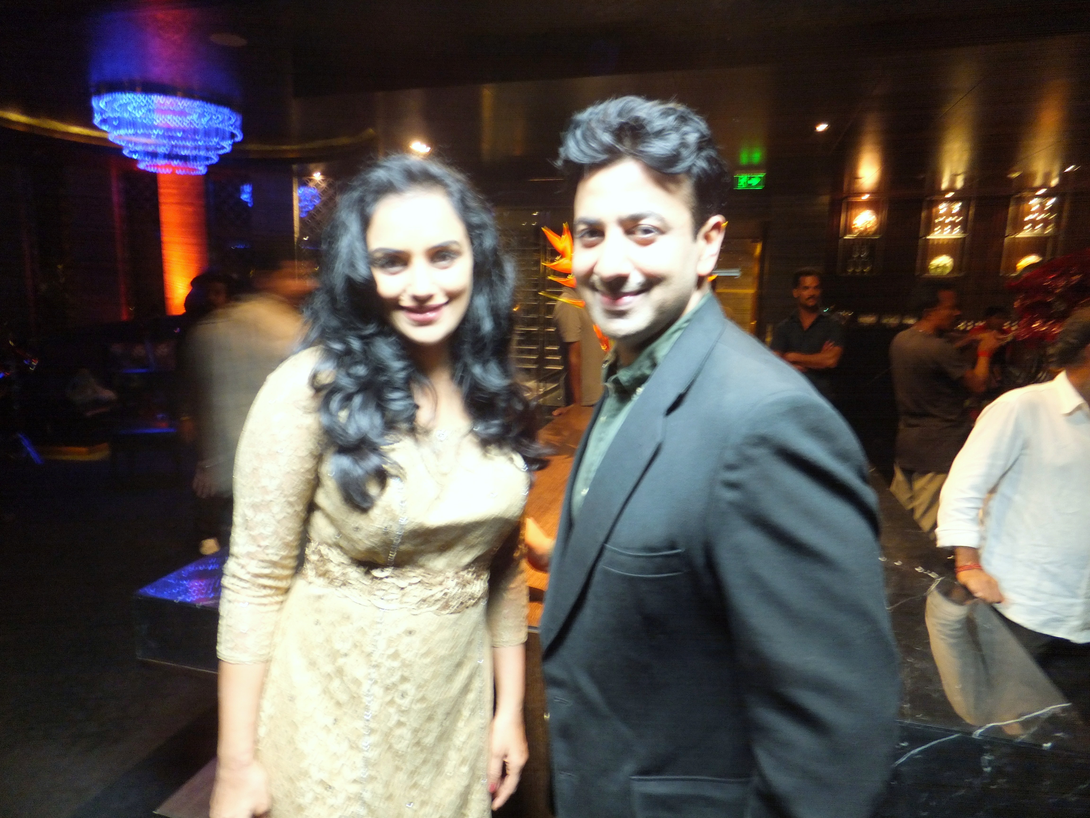 with co star ,Shwetha menon, on the set of Director Blessey's 'Kalimannu'